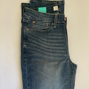 Signature by Levi Strauss Mid Rise Straight Jeans - Dark Blue